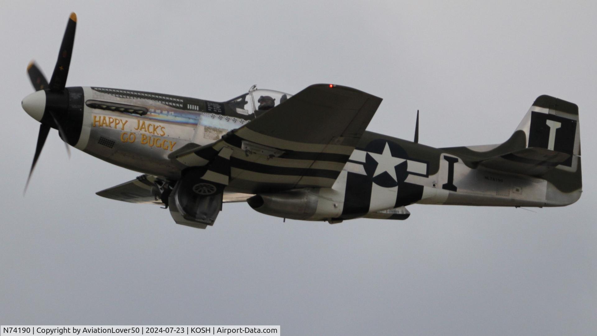 N74190, 1944 North American F-51D Mustang C/N 44-75452, F-51D 