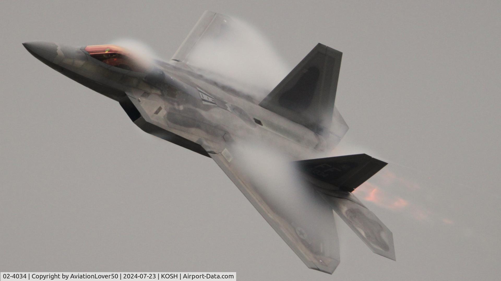 02-4034, 2002 Lockheed Martin F/A-22A Raptor C/N 4034, F-22A