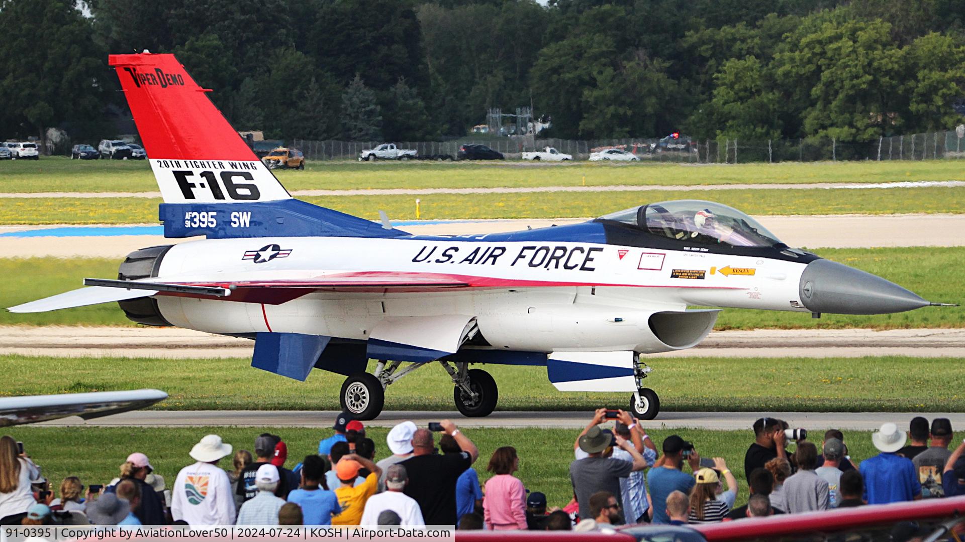 91-0395, 1991 General Dynamics F-16CM Fighting Falcon C/N CC-93, F-16C
