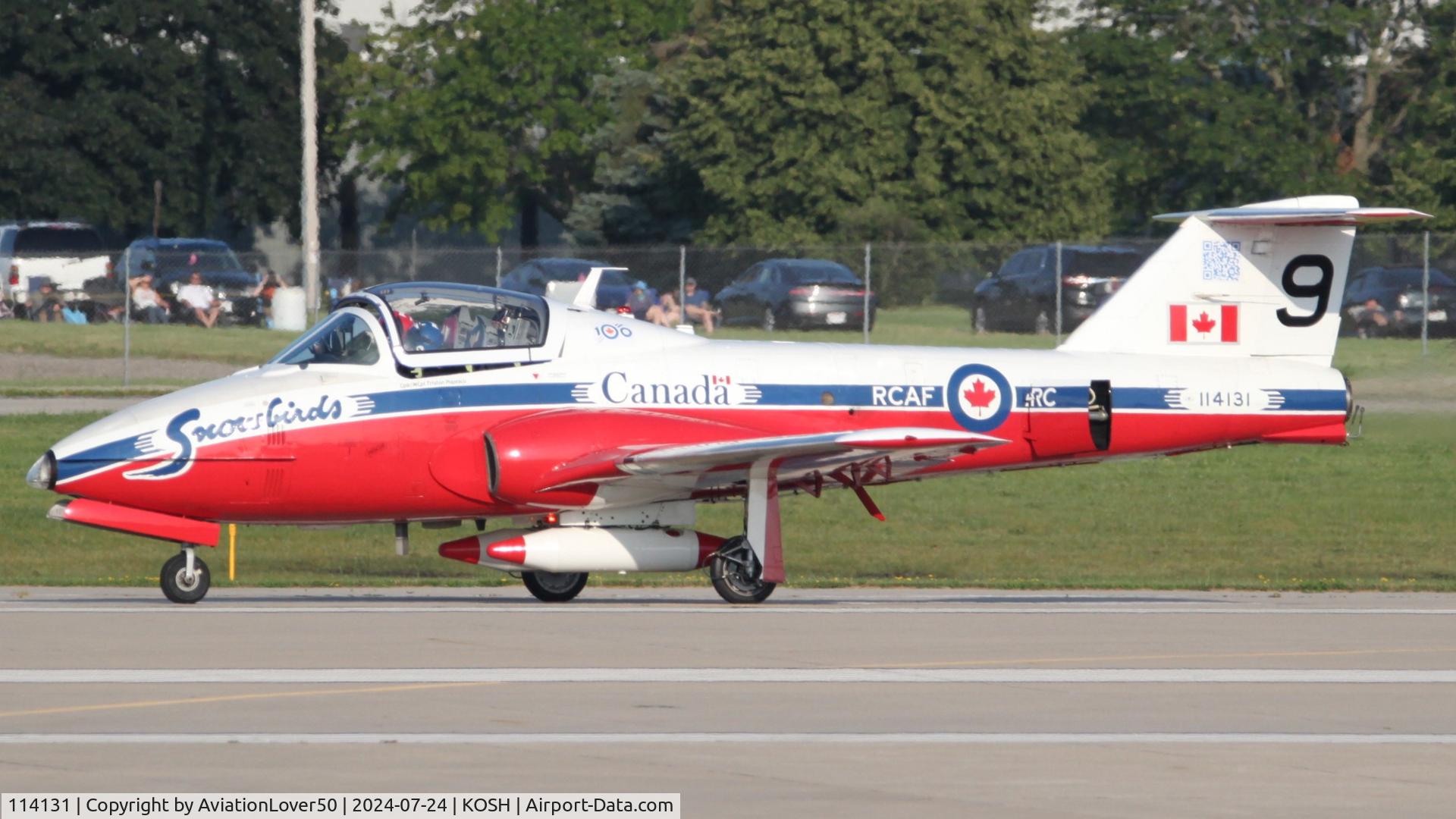 114131, Canadair CT-114 Tutor C/N 1131, Snowbirds CT-114 #9