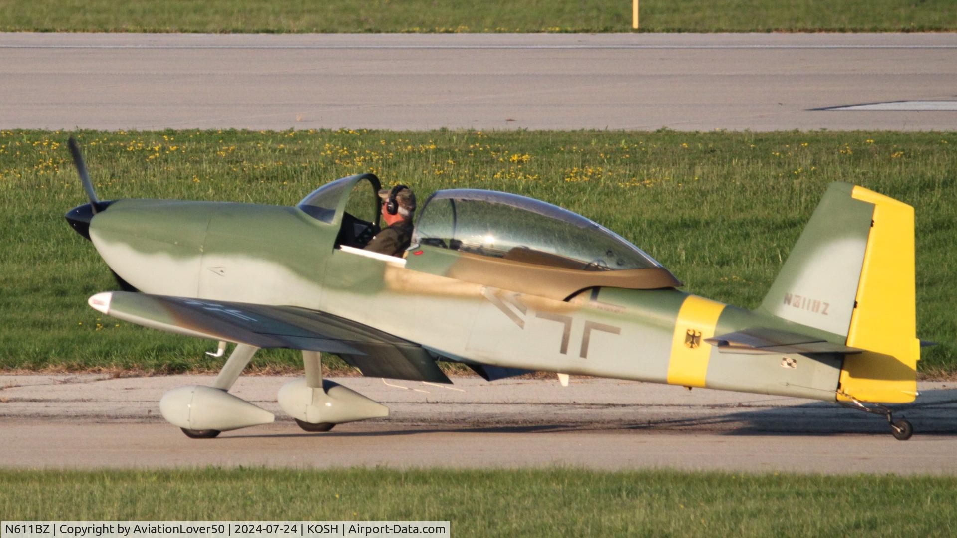 N611BZ, 2020 Van's RV-8 C/N 82984, RV-8