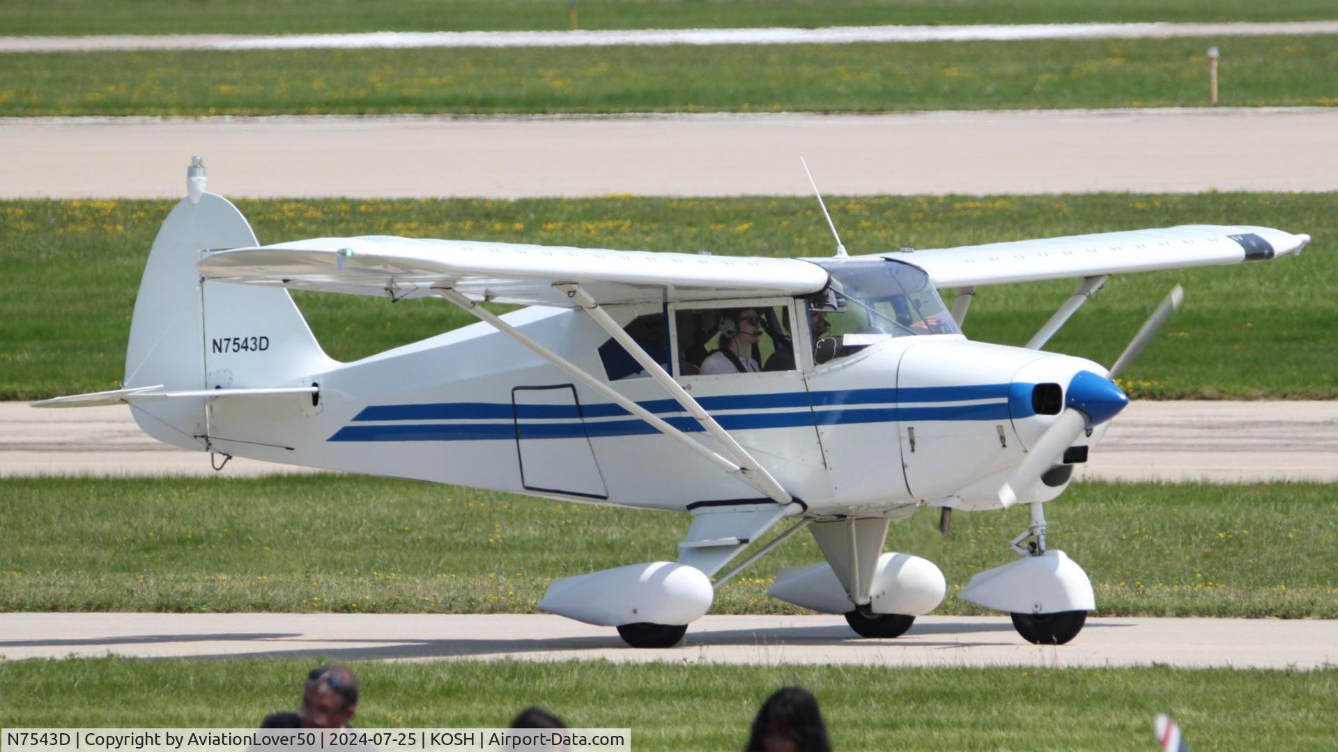 N7543D, 1957 Piper PA-22-150 C/N 22-5274, PA-22-150