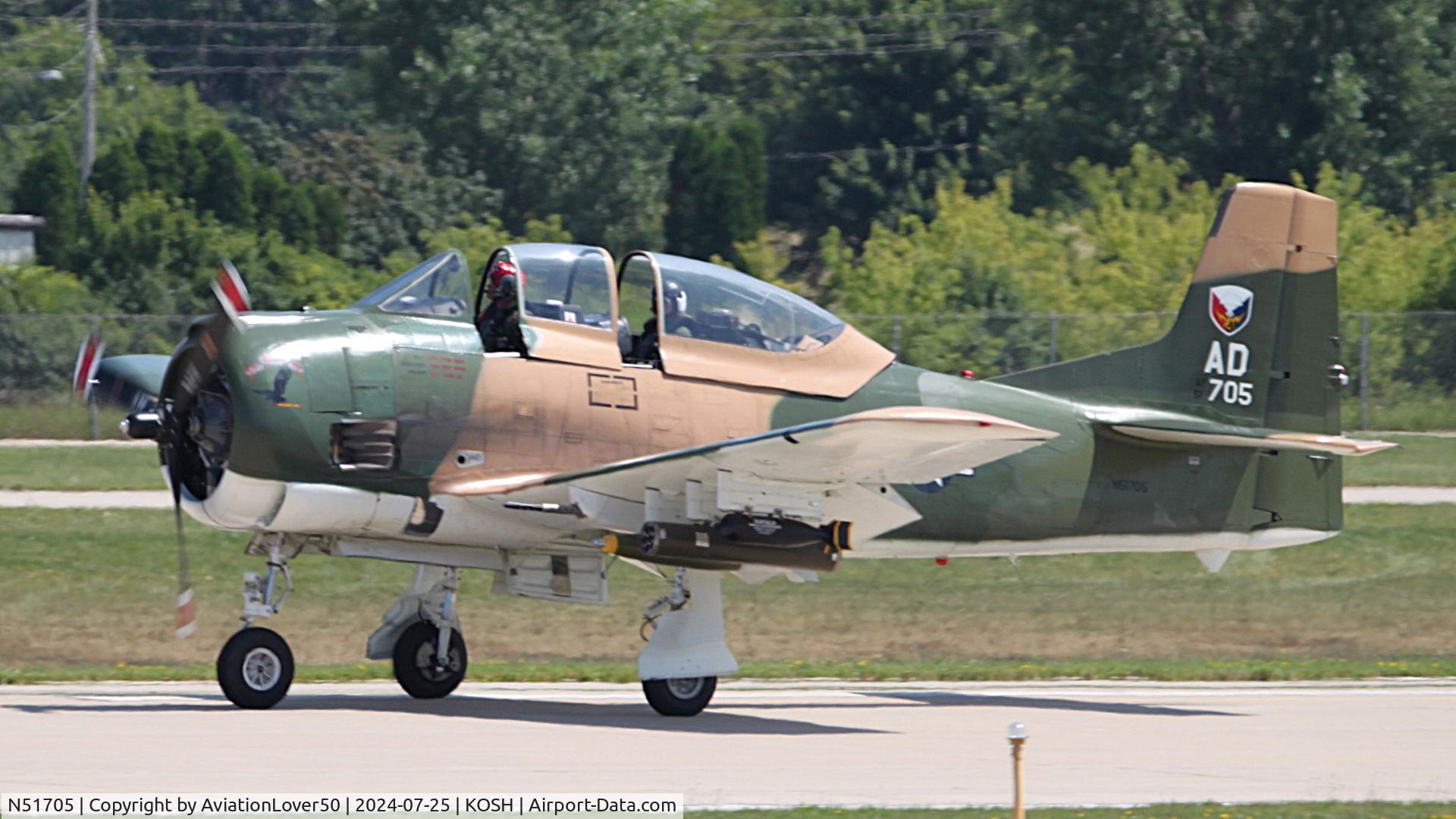 N51705, 1951 North American T-28A Trojan C/N 174-243, T-28A