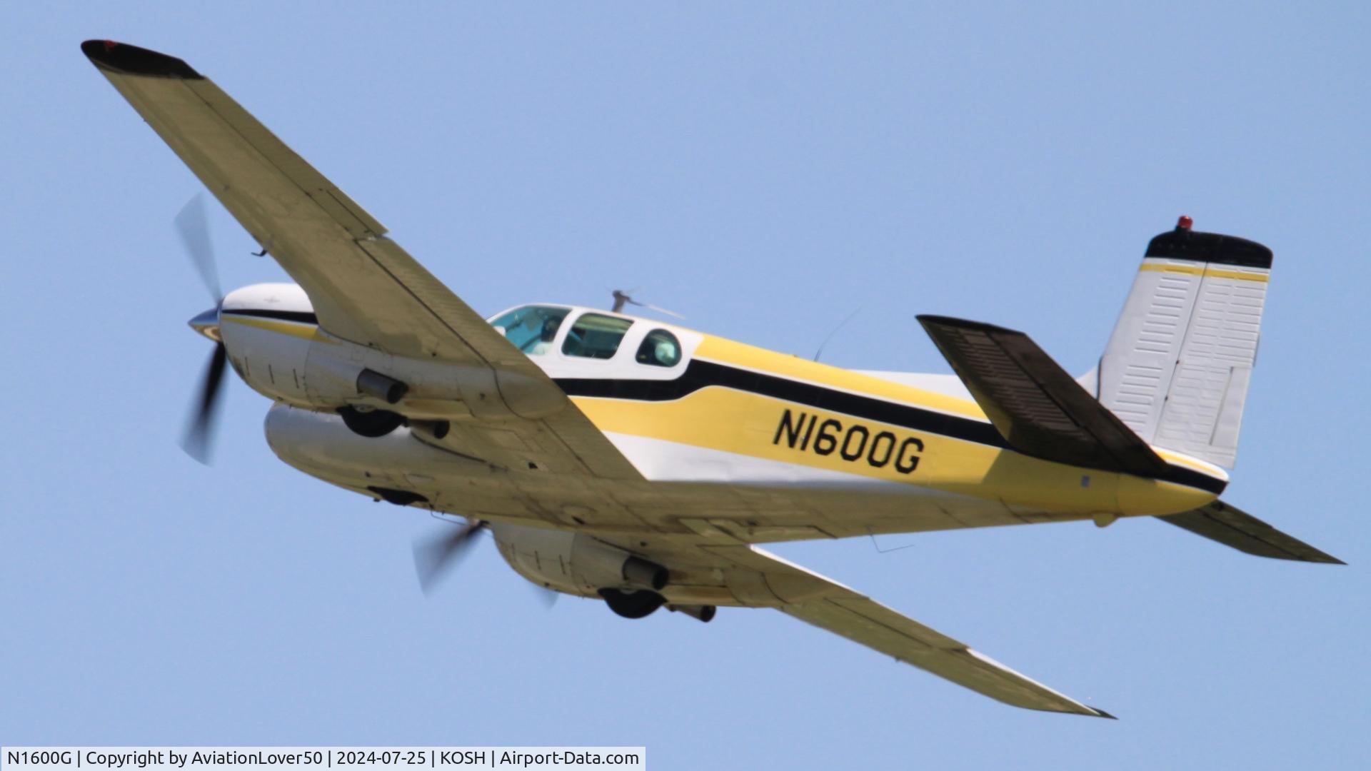 N1600G, 1959 Beech D50B Twin Bonanza C/N DH-211, D50B Twin Bonanza
