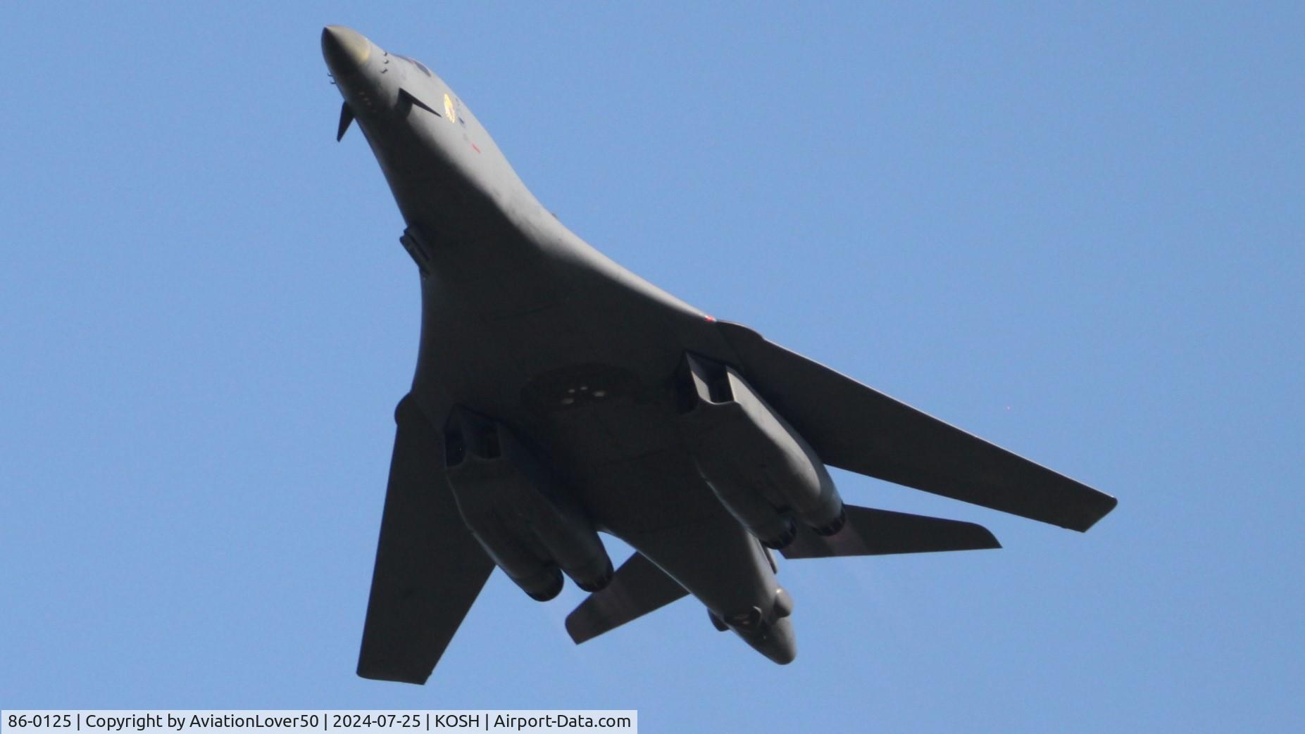 86-0125, 1986 Rockwell B-1B Lancer C/N 85, B-1B
