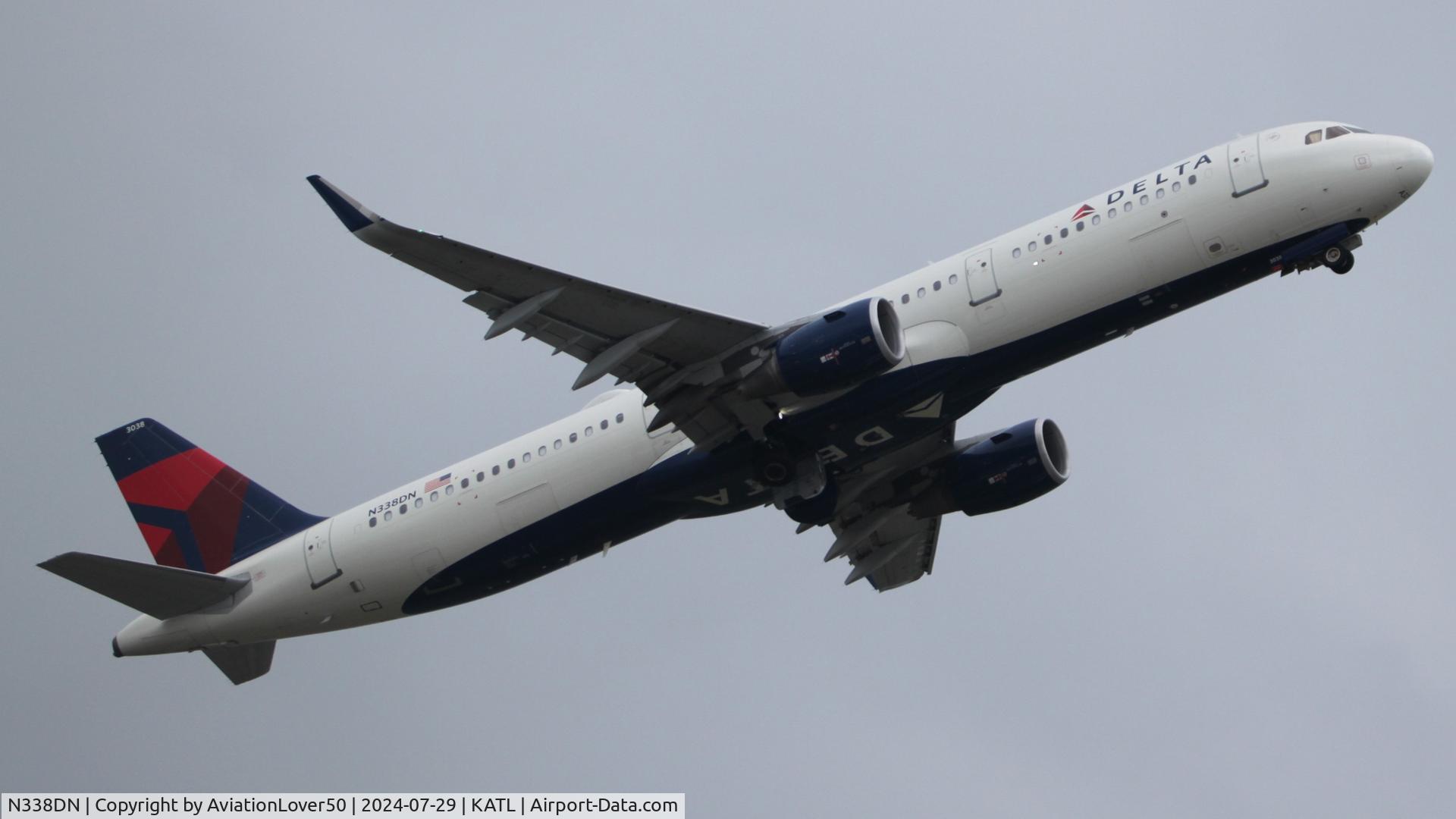 N338DN, 2018 Airbus A321-211 C/N 8078, Delta A321
