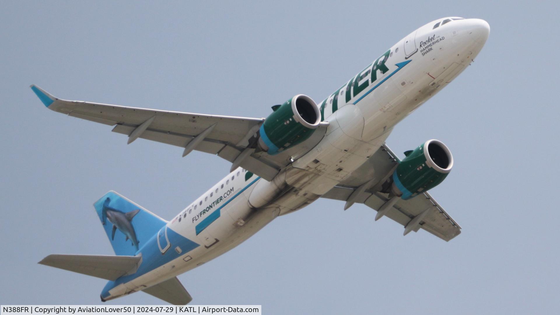 N388FR, 2022 Airbus A320-251N C/N 10768, Frontier A20N