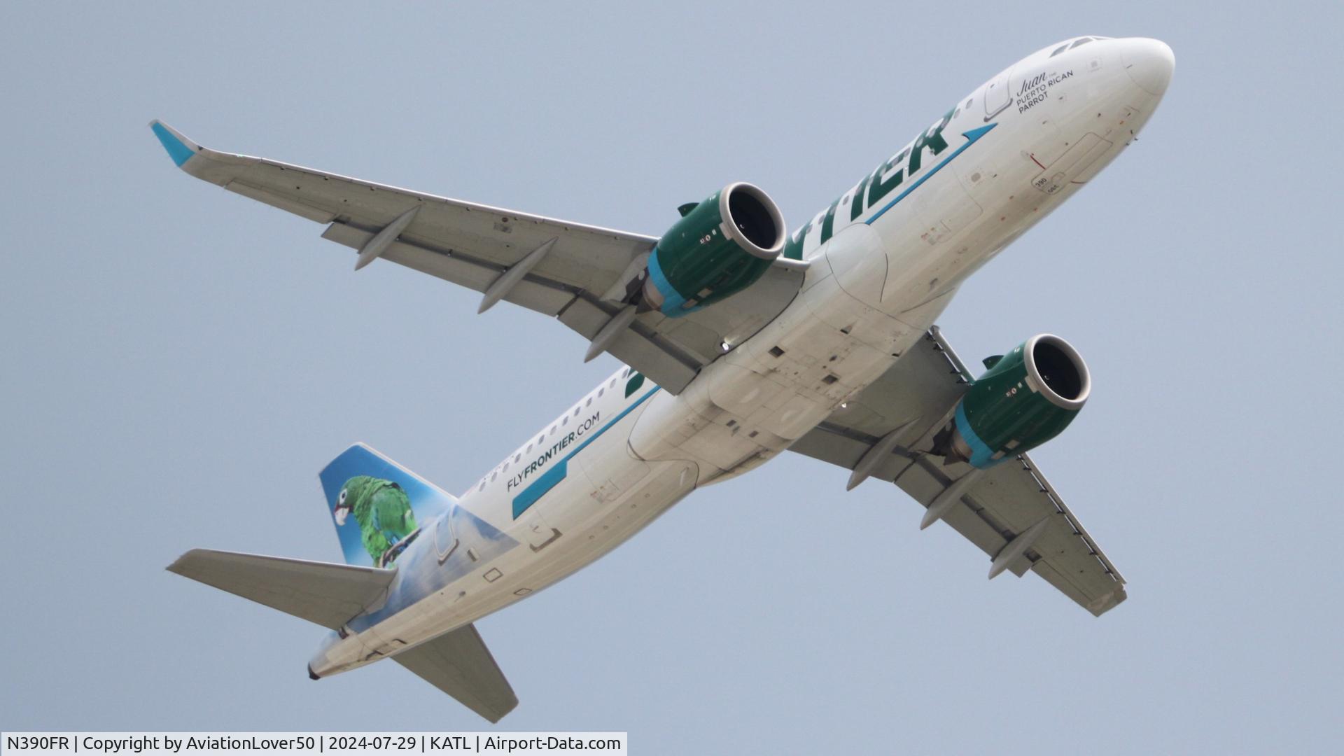 N390FR, 2022 Airbus A320-251N C/N 10790, Frontier A20N