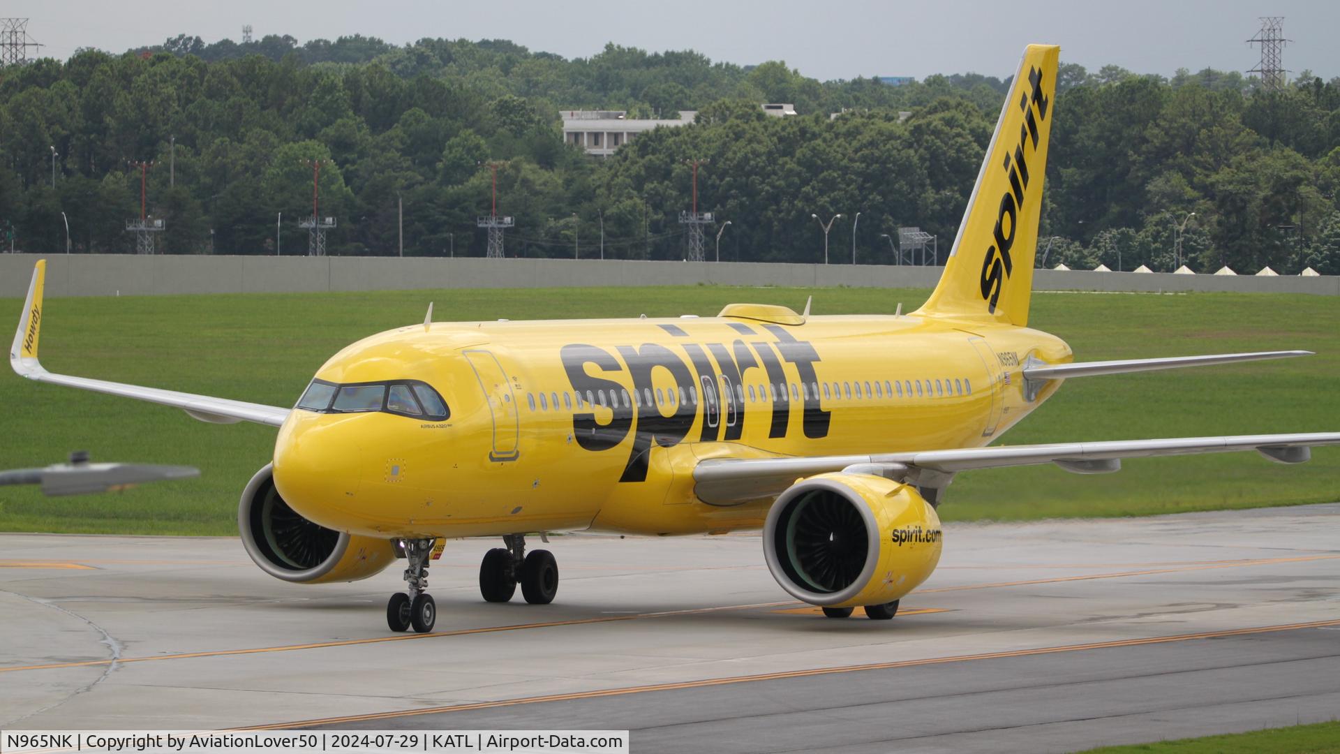 N965NK, 2022 Airbus A320-271N C/N 11124, Spirit A20N