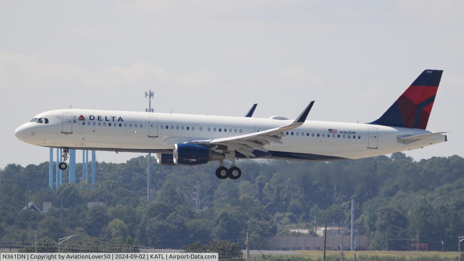 N361DN, 2018 Airbus A321-211 C/N 8423, Delta A321