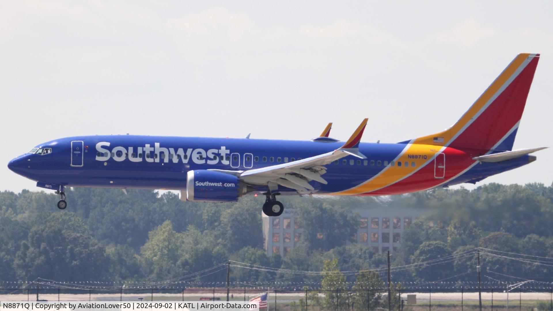 N8871Q, 2023 Boeing 737 MAX 8 C/N 42678, Southwest 737 MAX 8