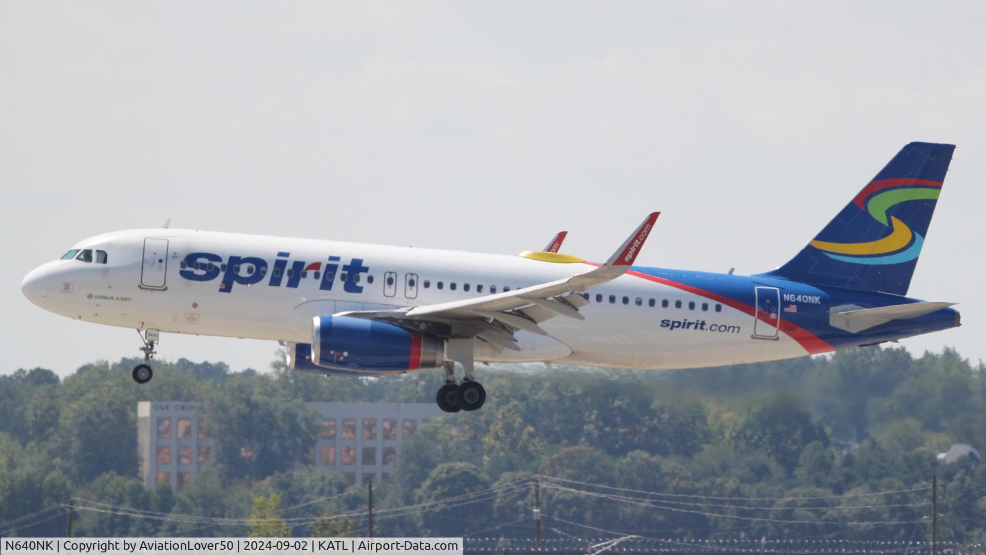 N640NK, 2015 Airbus A320-232 C/N 6507, Spirit A320