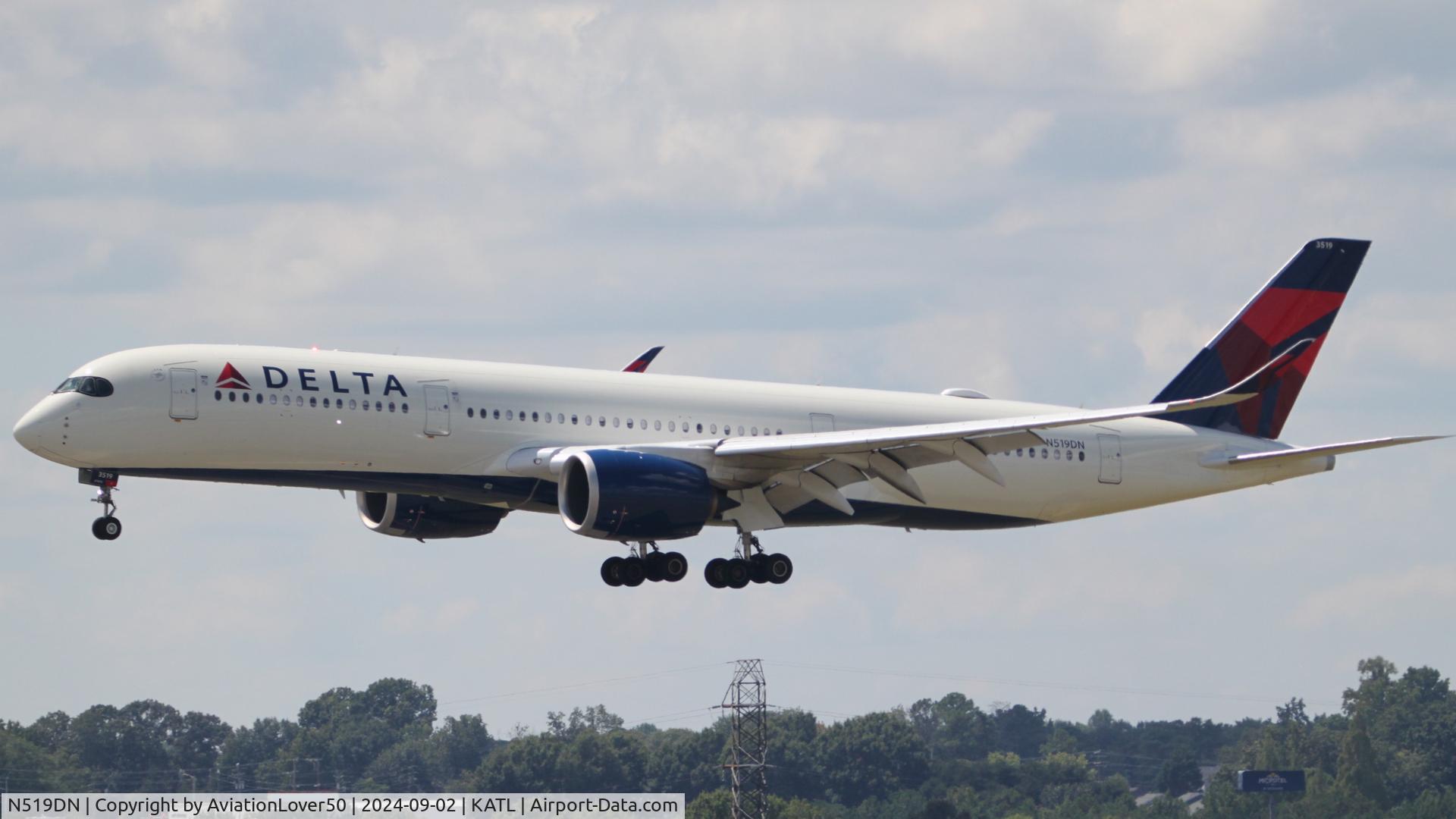 N519DN, 2022 Airbus A350-941 C/N 0588, Delta A359