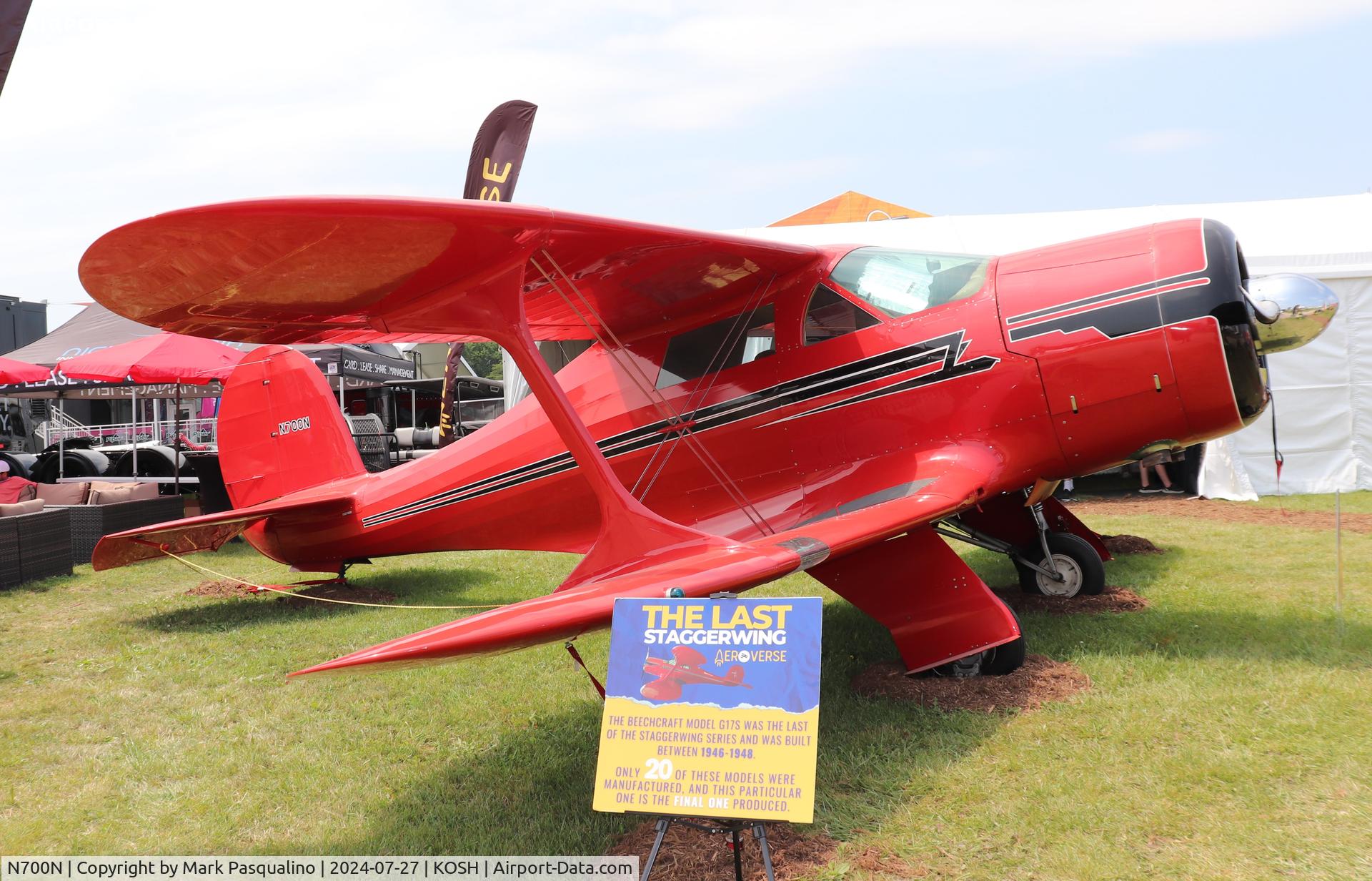 N700N, 1949 Beech G17S C/N B-19, Beech G17S