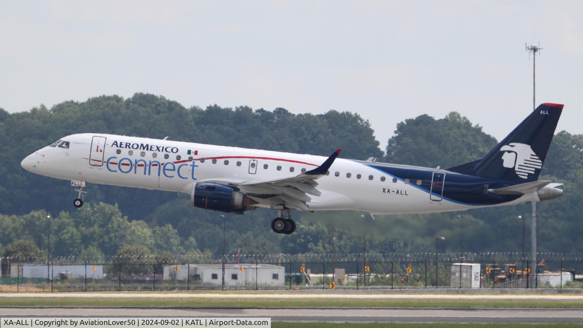XA-ALL, 2007 Embraer 190LR (ERJ-190-100LR) C/N 19000122, Aeromexico Connect E190
