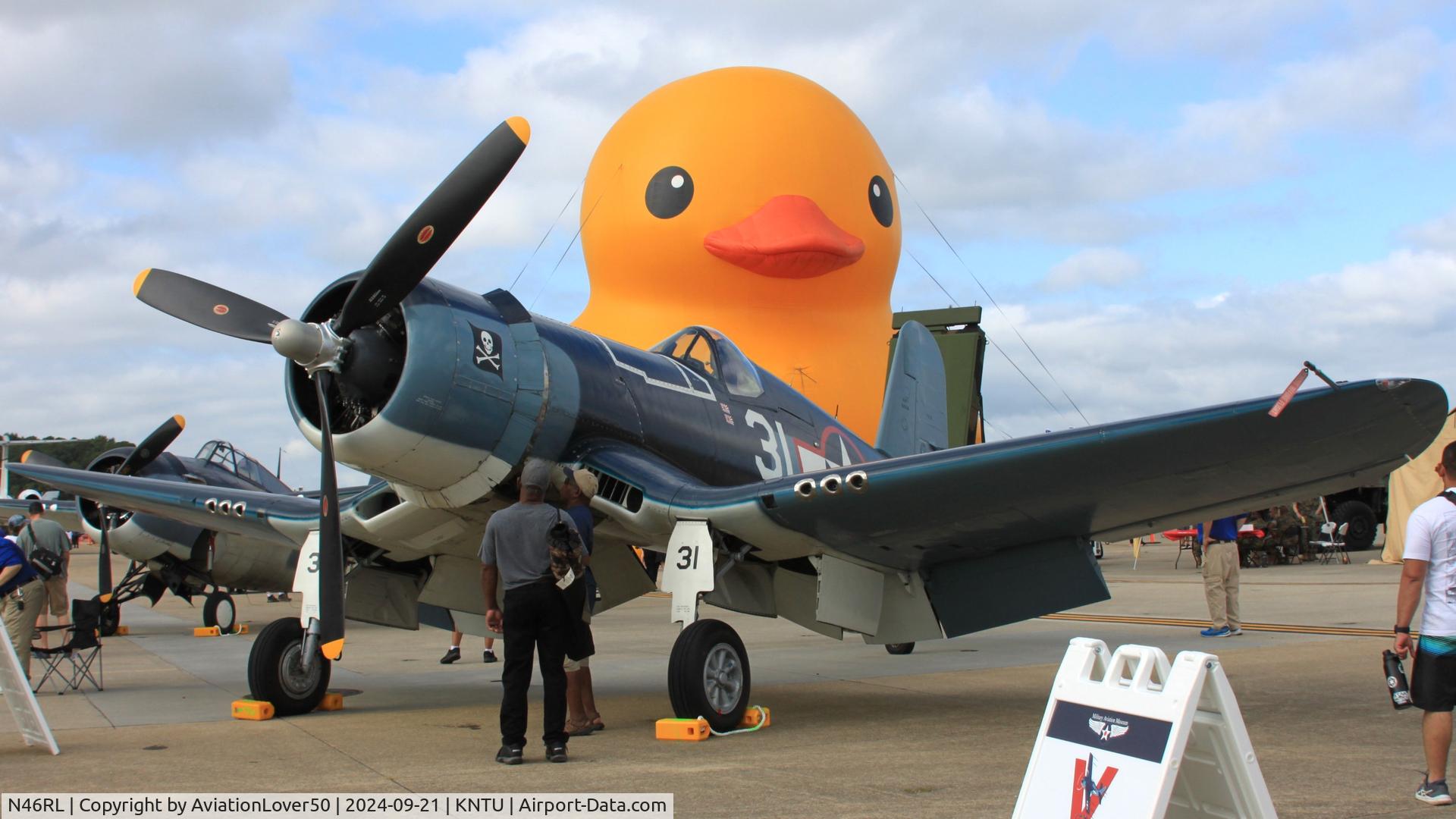 N46RL, 1945 Goodyear FG-1D Corsair C/N Not found (92508/N46RL), FG-1D