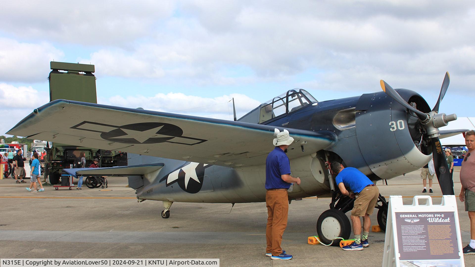 N315E, 1952 General Motors (Grumman) FM-2 Wildcat C/N Not found N315E (USN47030), FM-2