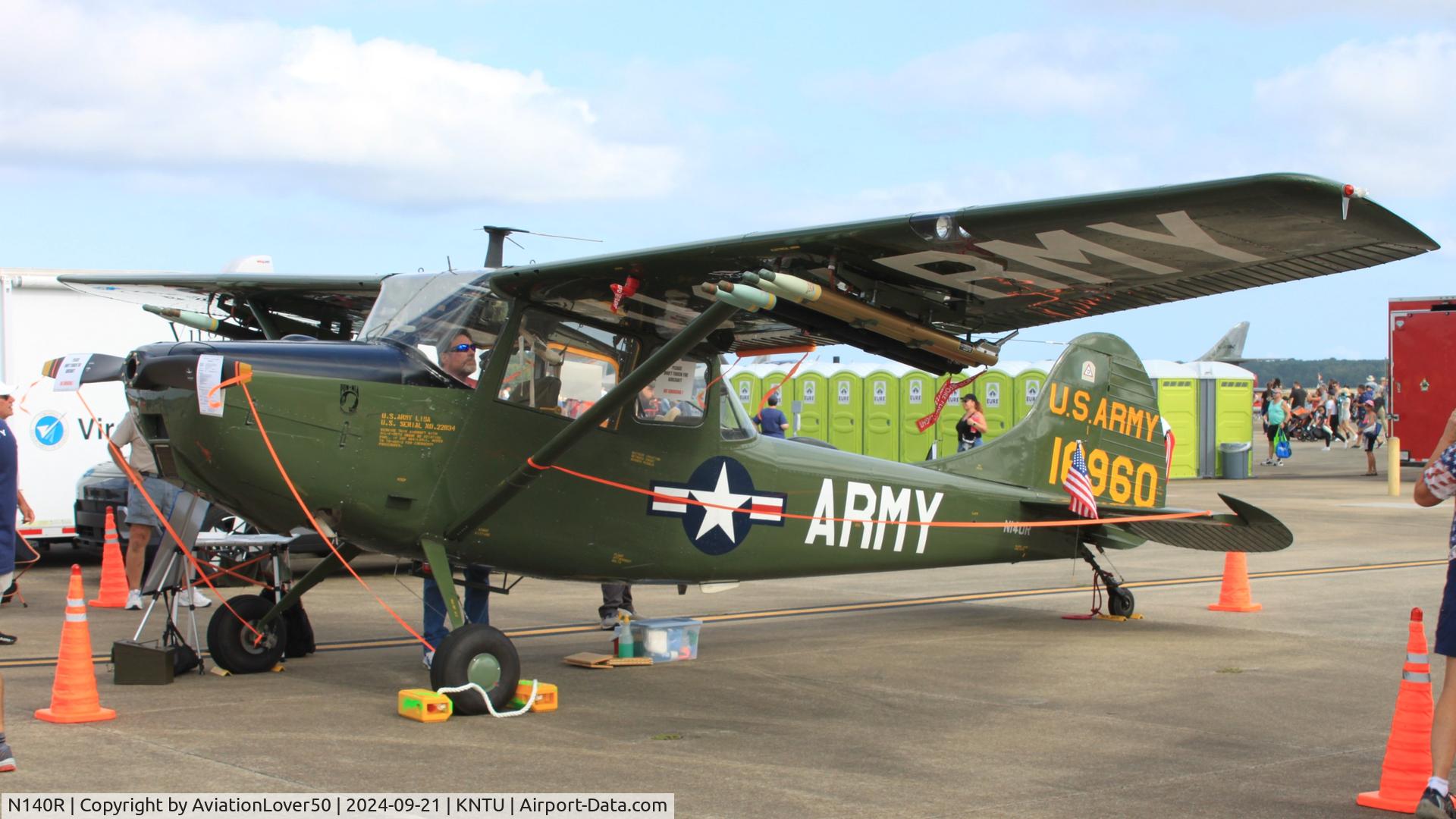 N140R, 1951 Cessna L-19A Bird Dog C/N 22834, Cessna 305A