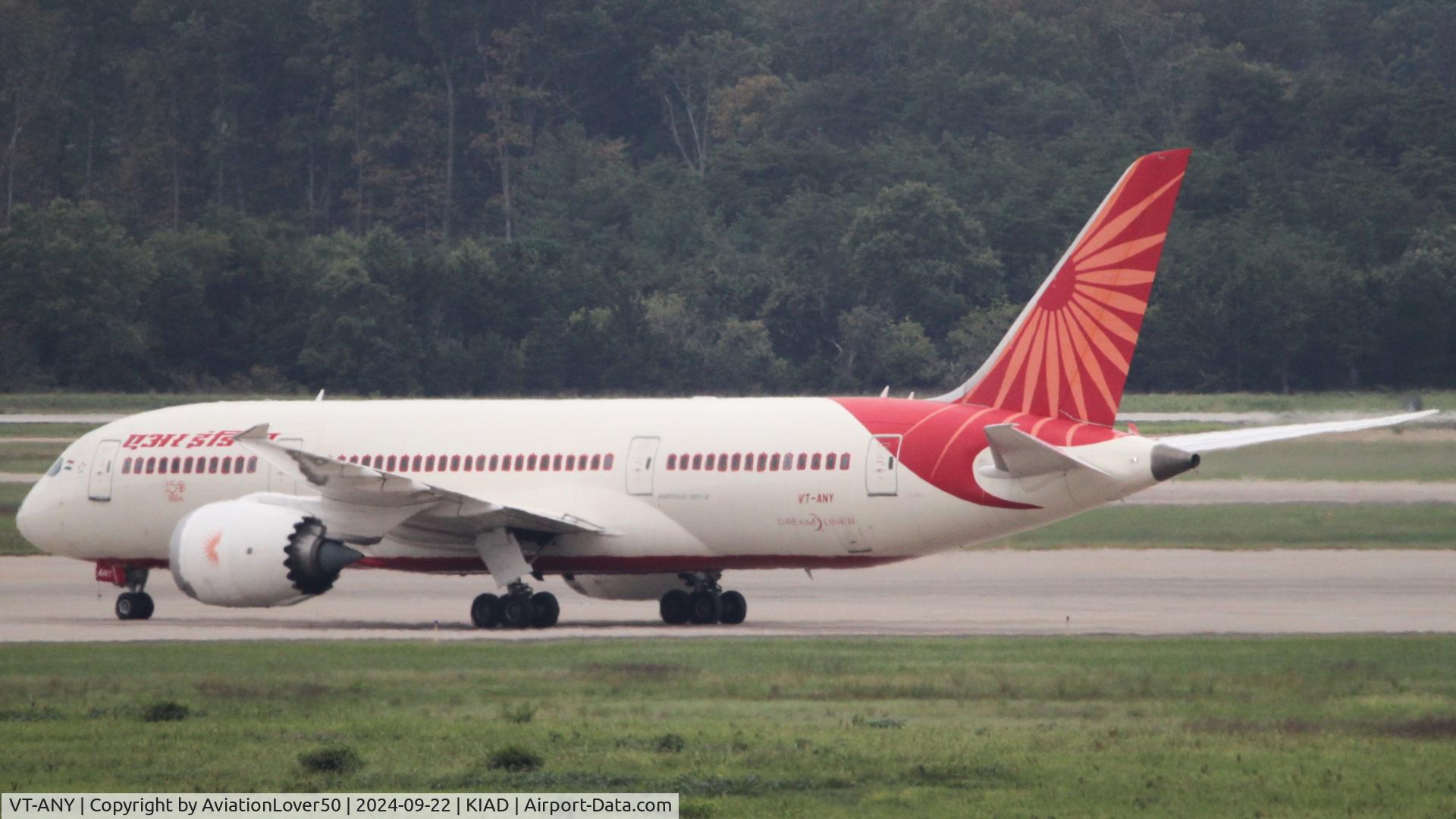 VT-ANY, 2017 Boeing 787-8 Dreamliner Dreamliner C/N 36296, Air India 788