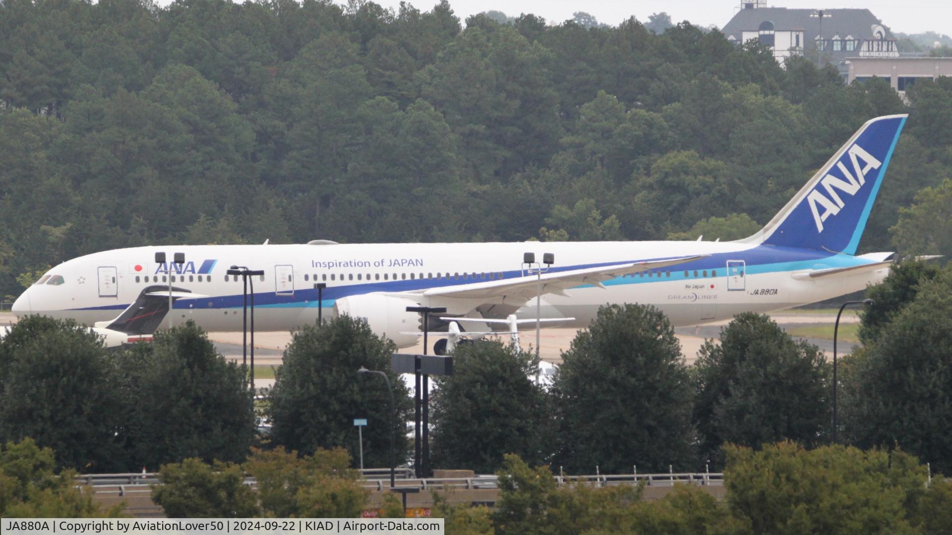 JA880A, 2016 Boeing 787-9 Dreamliner C/N 34533, ANA 789
