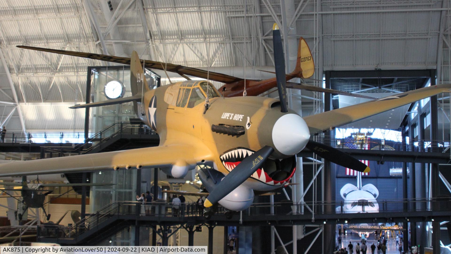 AK875, 1942 Curtiss P-40E Kittyhawk 1A C/N 15349, Kittyhawk 1A 