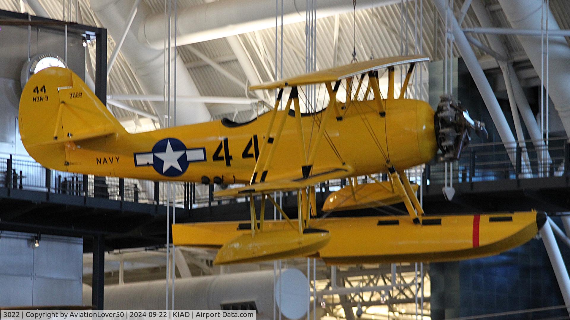 3022, 1941 Naval Aircraft Factory N3N-3 C/N Not found 3022, N3N-3