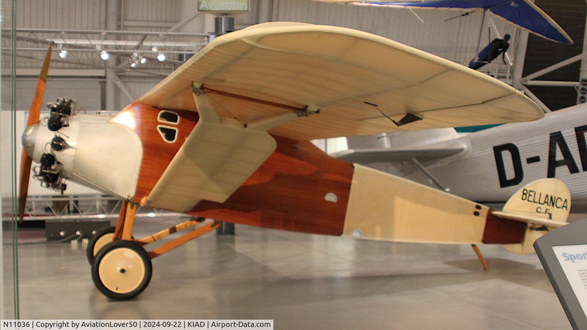 N11036, 1921 Bellanca CF C/N C56, Bellanca CF