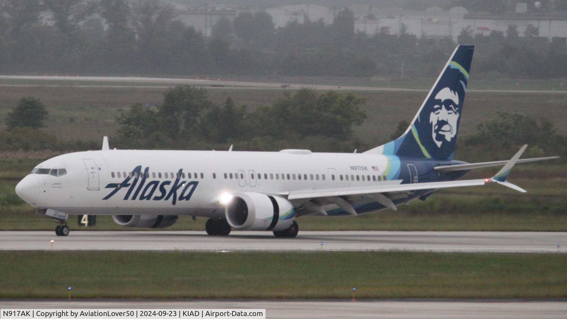 N917AK, 2023 Boeing 737 MAX 9 C/N 67500, Alaska 737 MAX 9