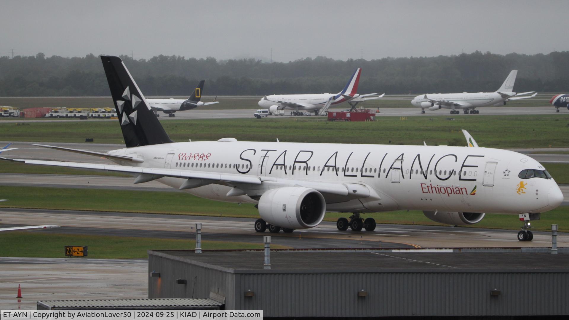 ET-AYN, 2021 Airbus A350-941 C/N 542, Ethiopian Star Alliance A359