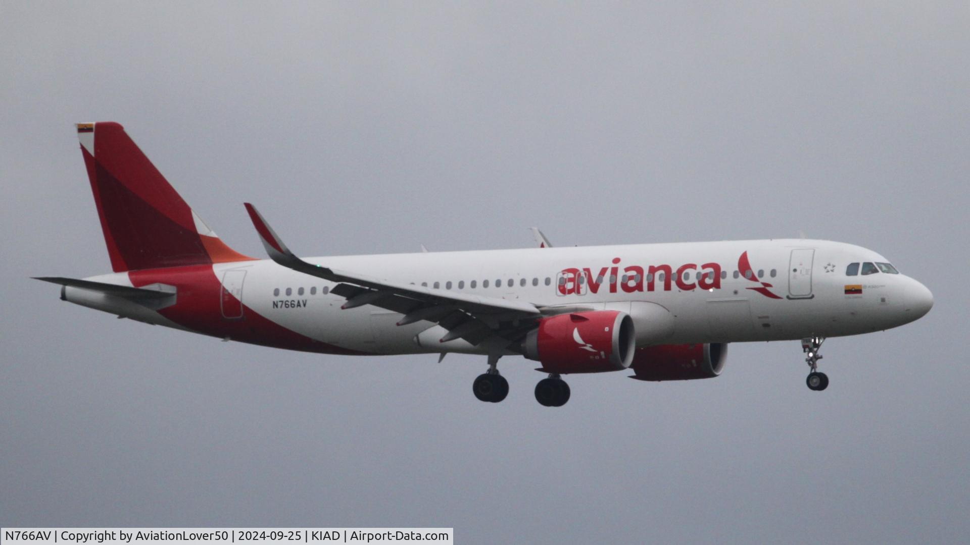 N766AV, 2018 Airbus A320-251N C/N 8096, Avianca A20N