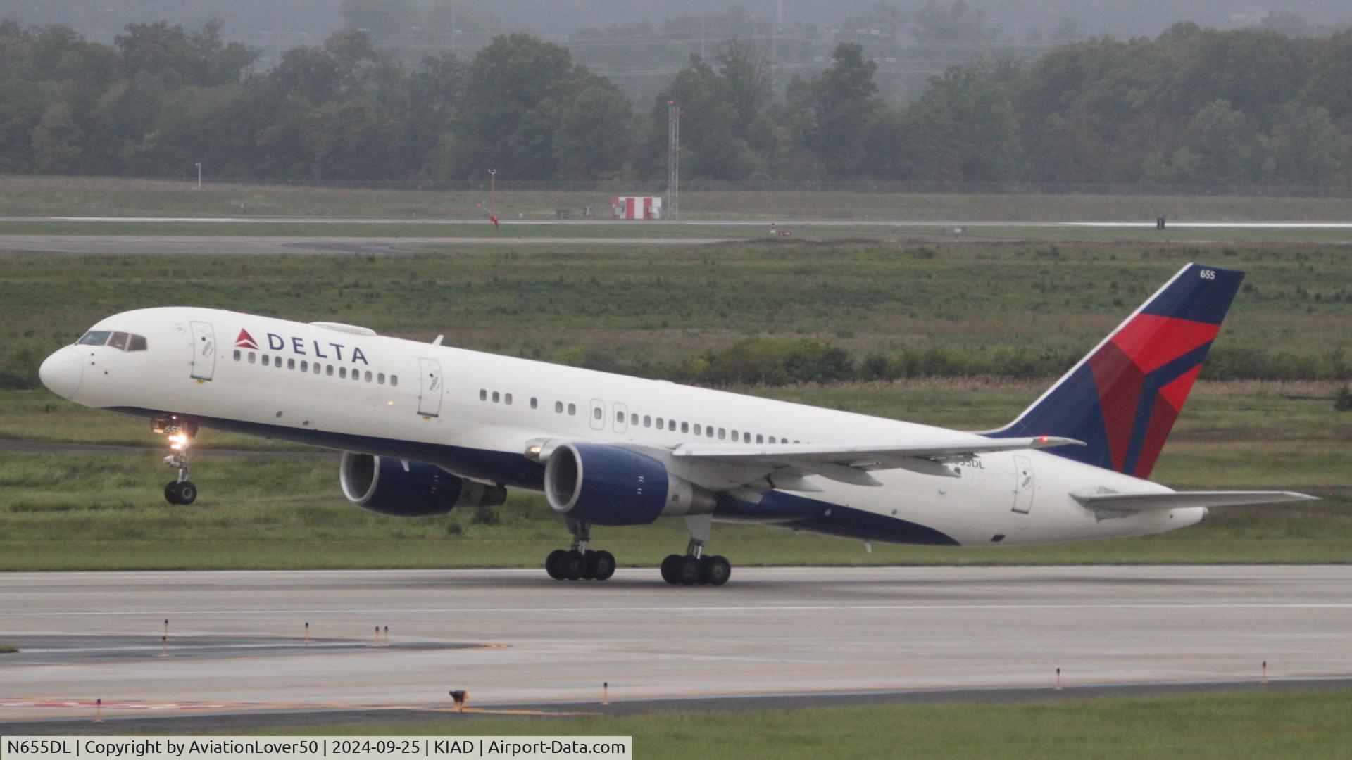 N655DL, 1990 Boeing 757-232 C/N 24395, Delta 752 ferry flight