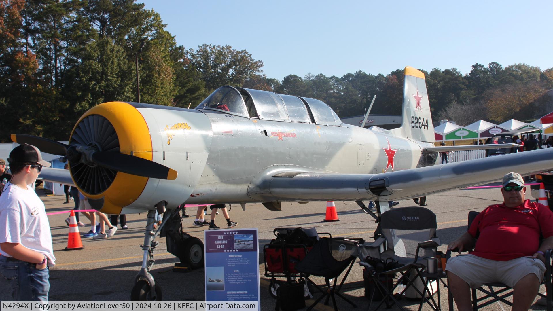 N4294X, 1968 Nanchang CJ-6A C/N 2532060, CJ-6A