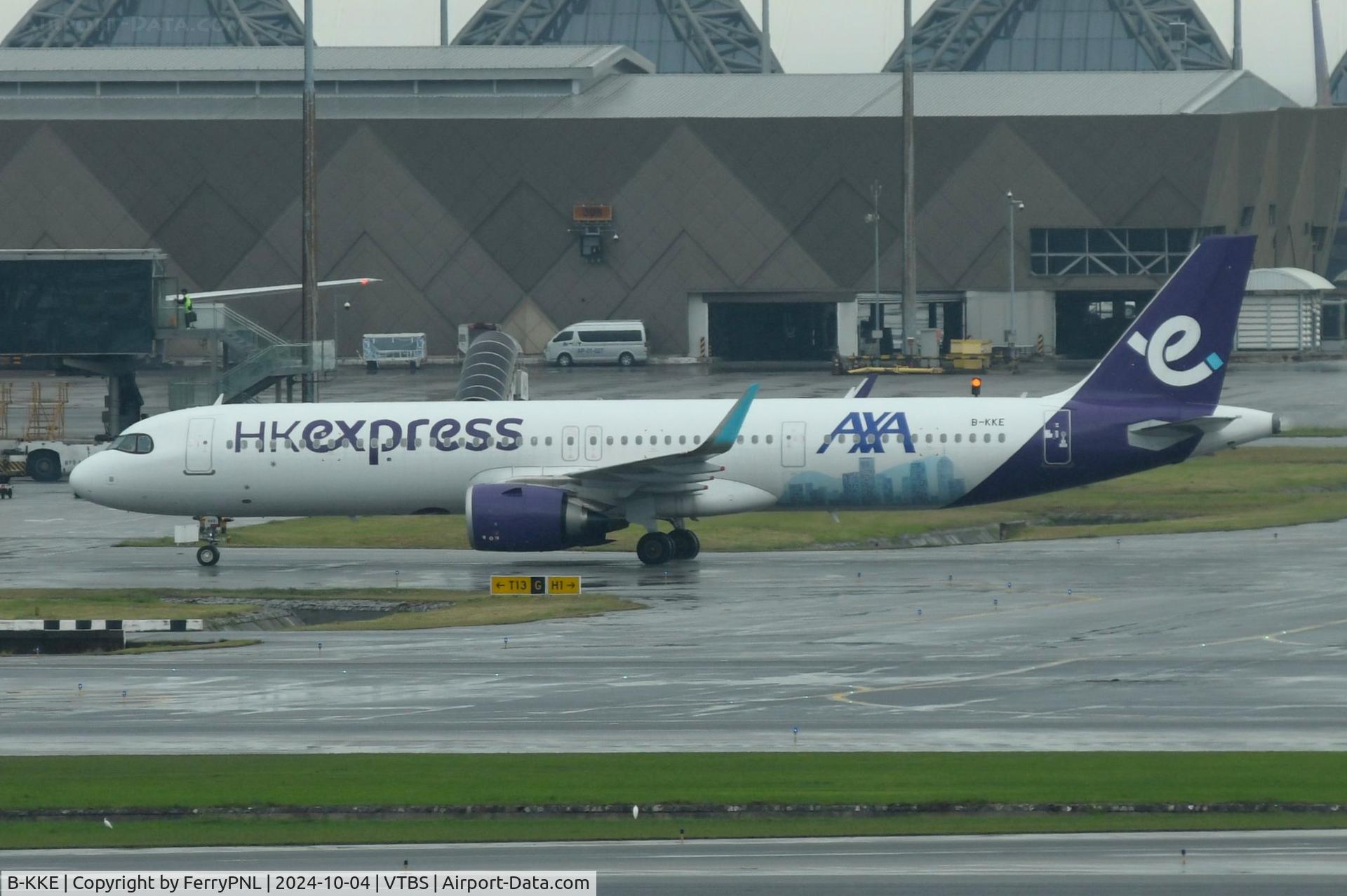 B-KKE, 2024 Airbus A321-251NX C/N 11768, HK Express in a drowsy BKK