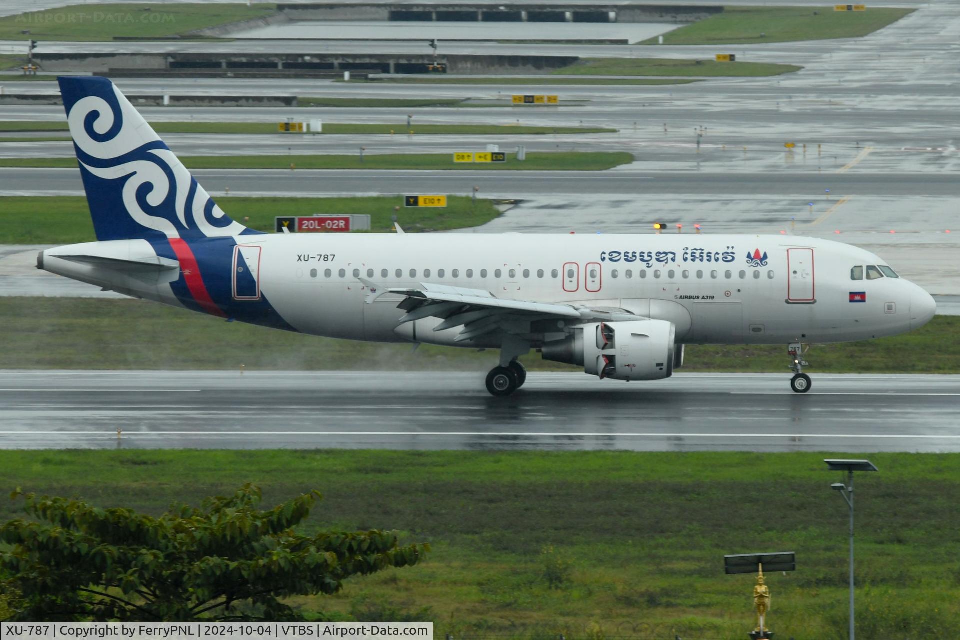 XU-787, 2009 Airbus A319-112 C/N 3872, Cambodia Air A319 arriving this morning