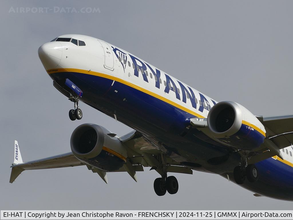 EI-HAT, 2018 Boeing 737-8-200 MAX C/N 65076, Perpignan (PGF)	Marrakesh (RAK)	FR1358