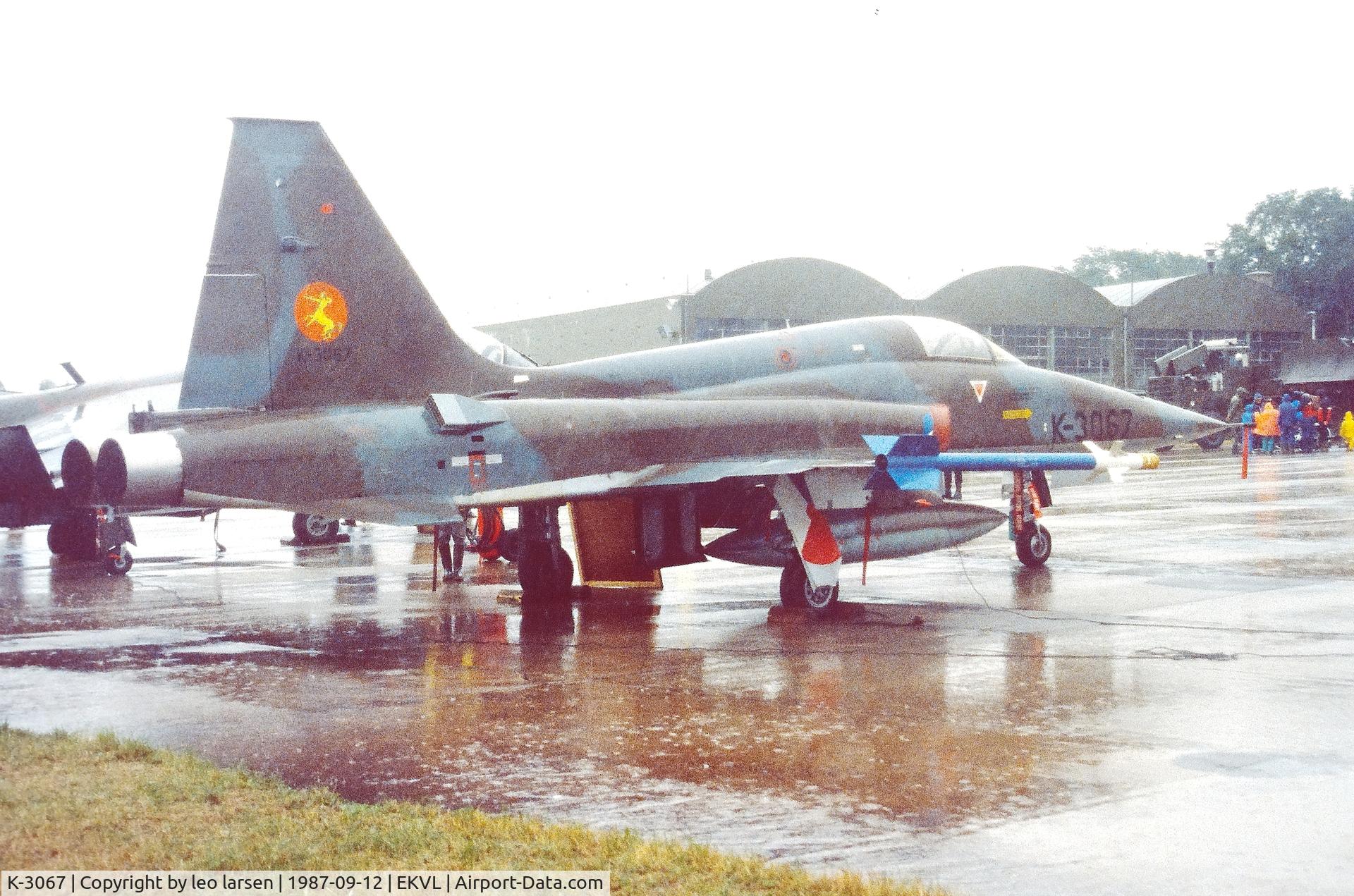 K-3067, 1971 Canadair NF-5A Freedom Fighter C/N 3067, Værløse AB 12.9.1987