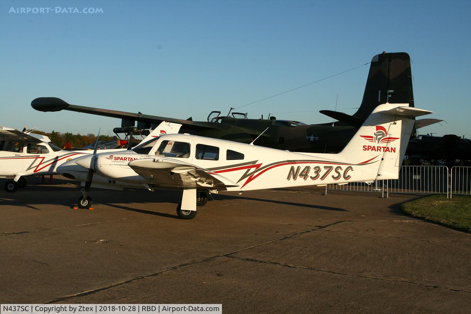 N437SC, 2014 Piper PA-44-180 Seminole Seminole C/N 4496363, At Dallas Executive Airport 