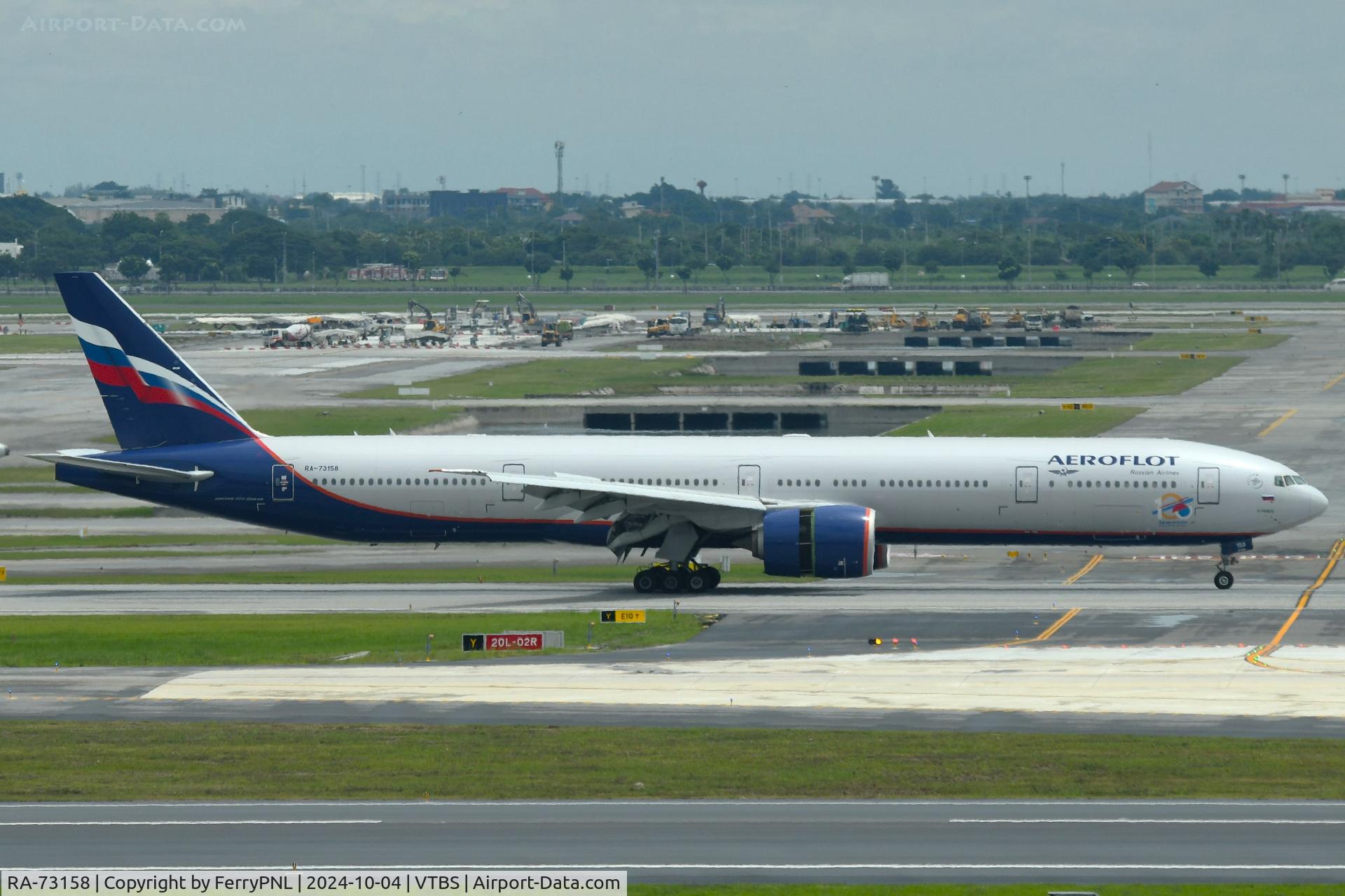 RA-73158, 2019 Boeing 777-300ER C/N 65308, Aeroflot B773 arriving from SVO