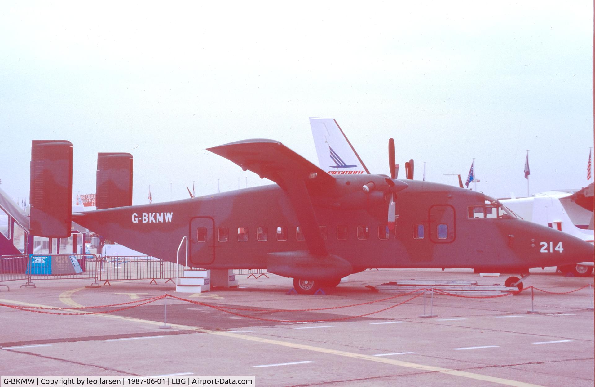 G-BKMW, 1982 Short 330-100 C/N SH.3094, Paris Air Show 6.1987