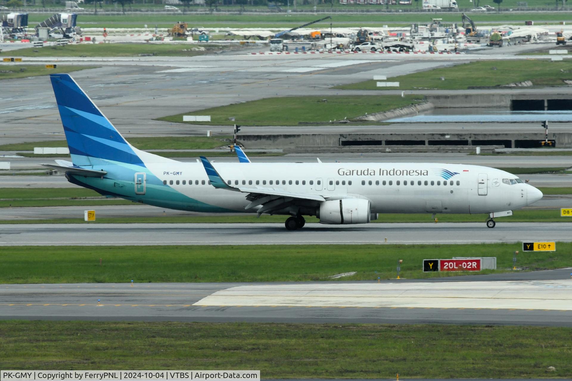 PK-GMY, 2013 Boeing 737-8U3 C/N 38884, Garuda B738 landing