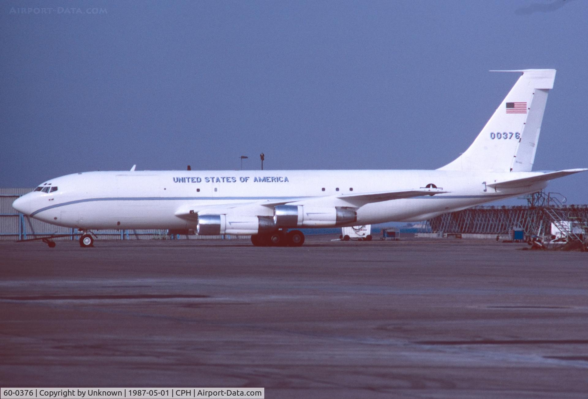 60-0376, 1961 Boeing C-135E C/N 18151, Copenhagen 5.1987