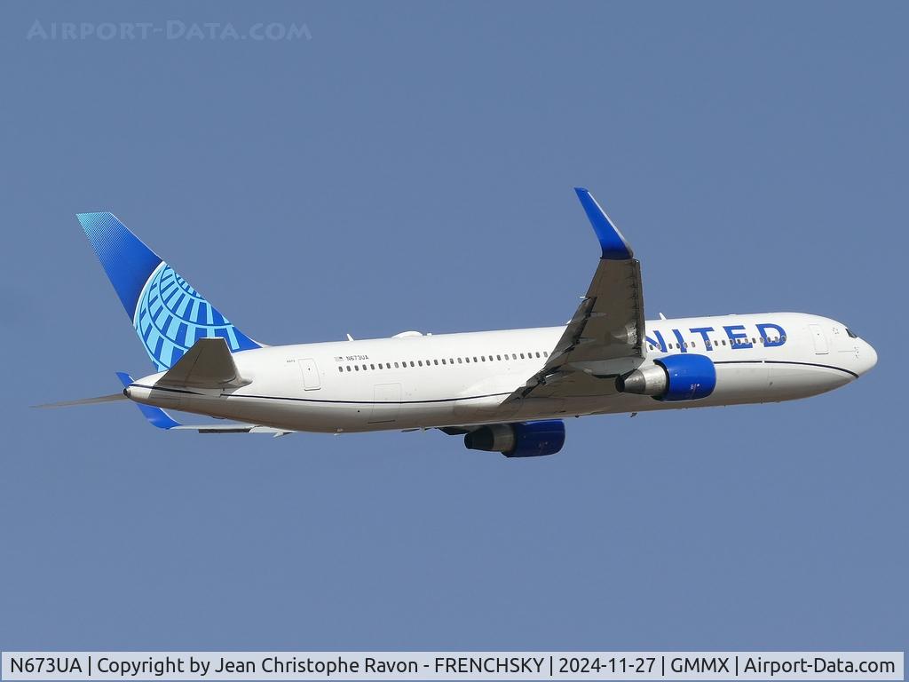 N673UA, 2000 Boeing 767-322 C/N 29241, Marrakesh (RAK)	New York (EWR)	UA627
