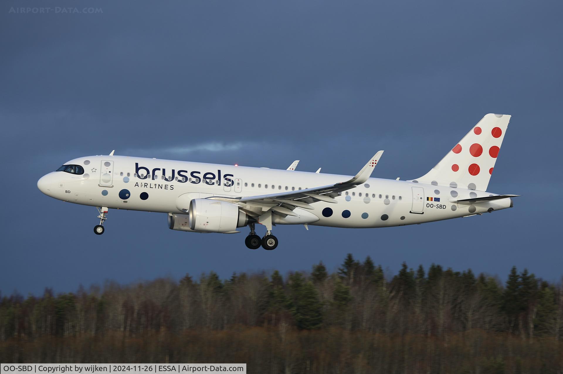 OO-SBD, 2024 Airbus A320-251N C/N 12054, Rwy 26