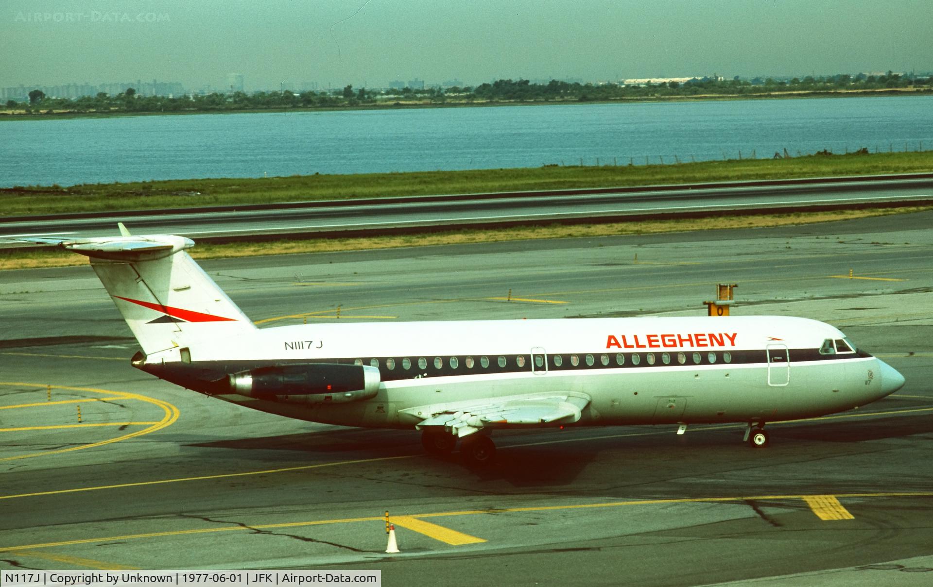 N117J, 1966 British Aircraft Corporation BAC-111-204AF C/N 099, JFK 6.1977