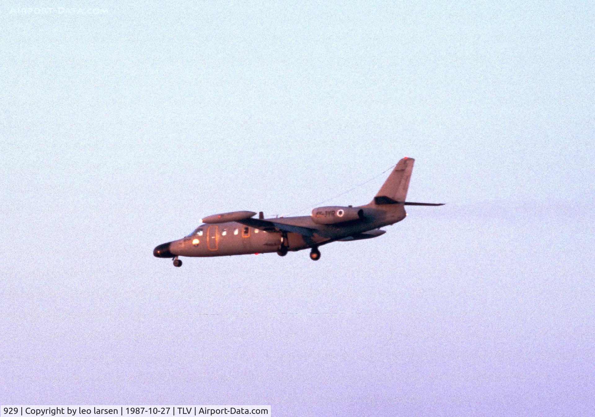 929, 1971 Israel Aircraft Industries IAI-1124N Westwind C/N 152, Tel Aviv27.10.1987