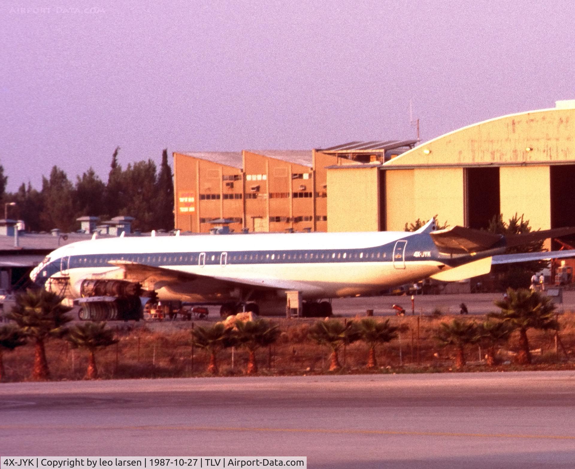 4X-JYK, 1962 Boeing B-707-328 C/N 18246, Tel Aviv 27.10.1987