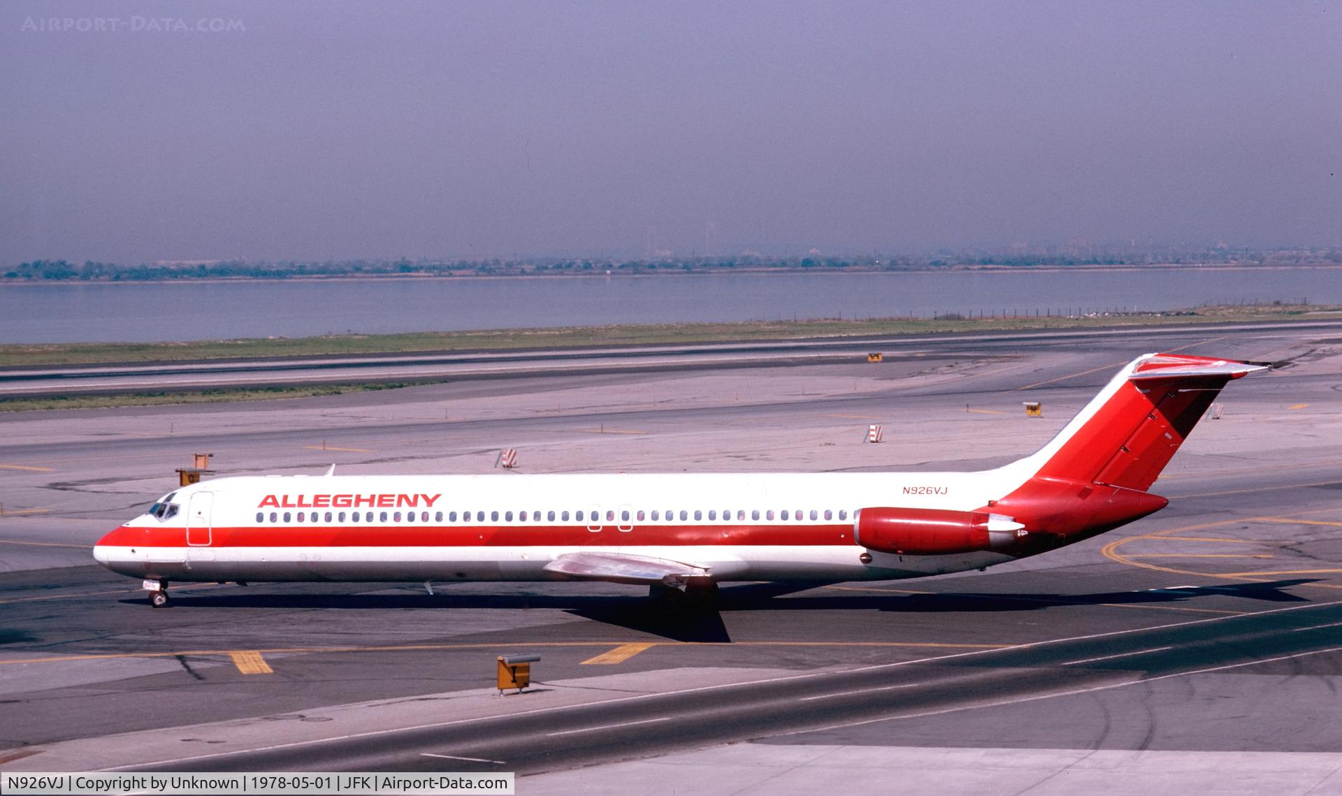 N926VJ, 1981 McDonnell Douglas DC-9-31 C/N 48146, JFK 5.1978