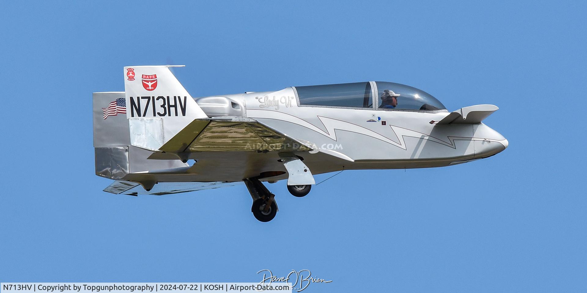 N713HV, 2020 Rutan Variviggen C/N RAFE VV1, Oshkosh 24