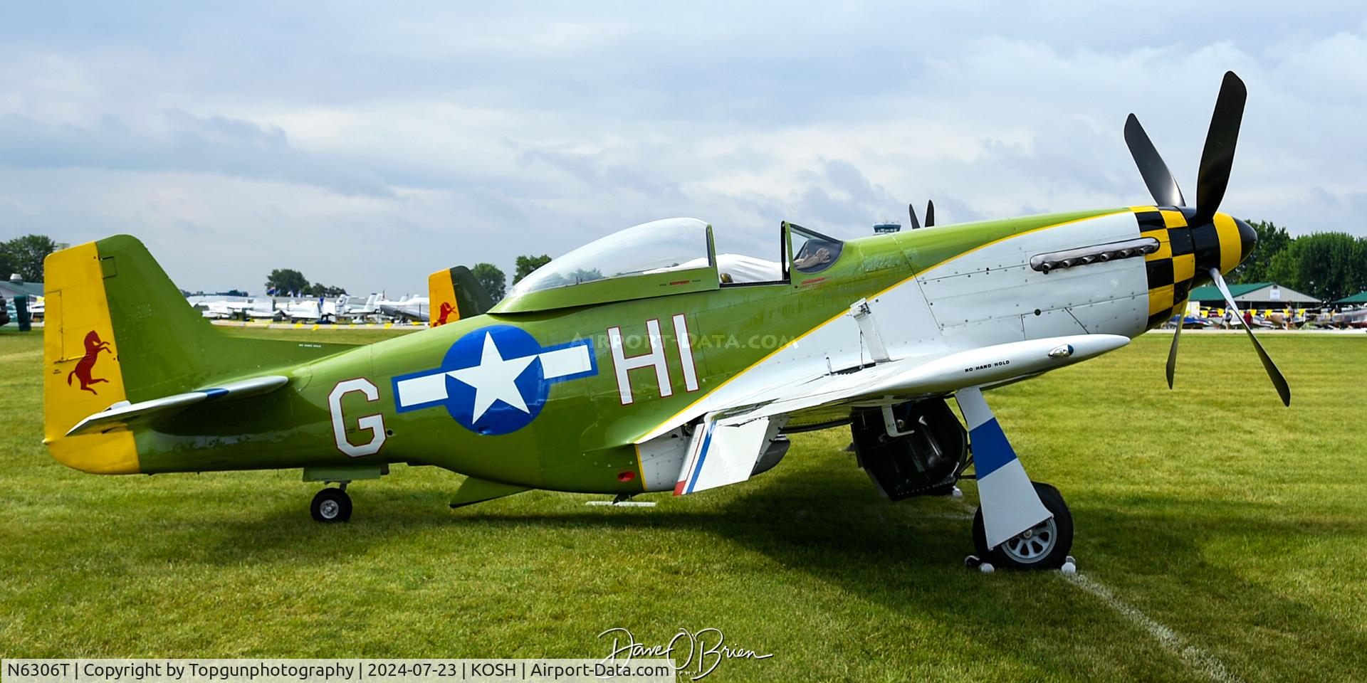 N6306T, 1960 North American/aero Classics P-51D C/N 44-74878, OSHKOSH 24