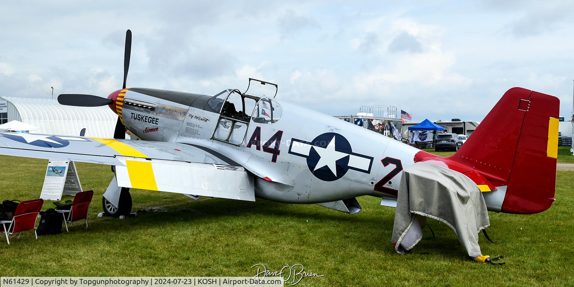 N61429, 1942 North American P-51C Mustang C/N 103-26199, TUSKEGEE AIRMEN